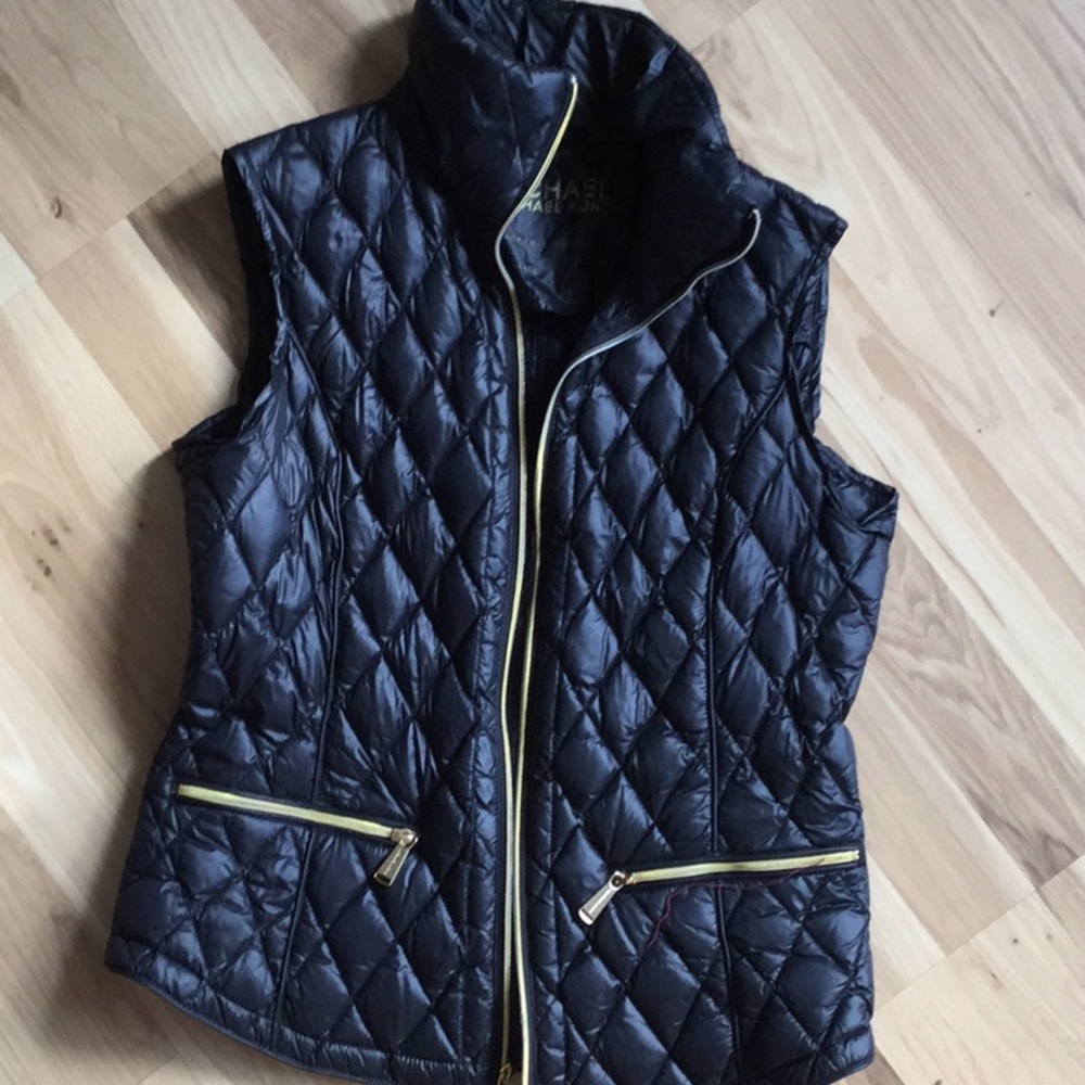 Michael Kors Black Packable Down Vest